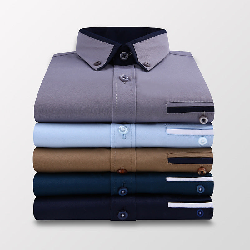 Elegance Essential - Chemise Coupe Ajustée à Col Revers.