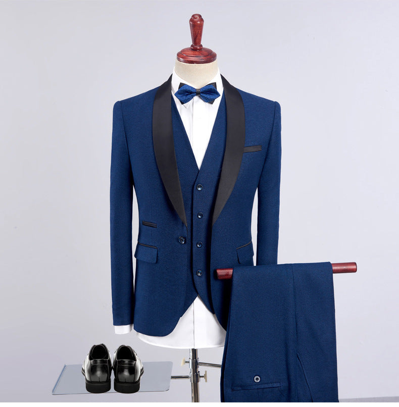 Élégance Royale - Costume 3 Pièces de Mariage pour Homme