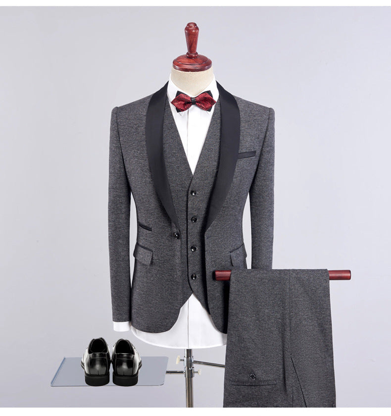 Élégance Royale - Costume 3 Pièces de Mariage pour Homme