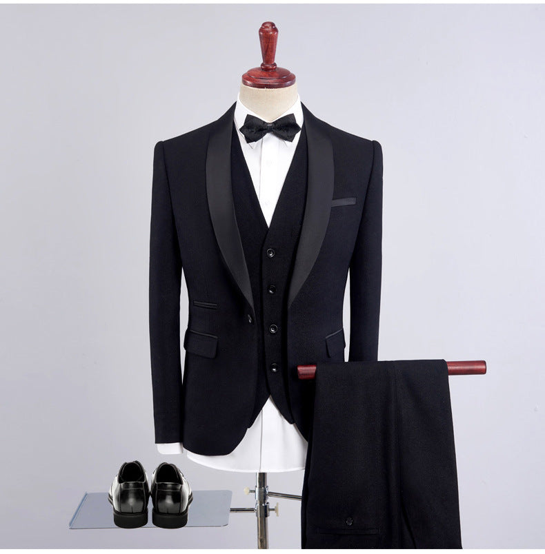 Élégance Royale - Costume 3 Pièces de Mariage pour Homme