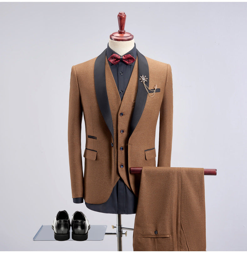 Élégance Royale - Costume 3 Pièces de Mariage pour Homme