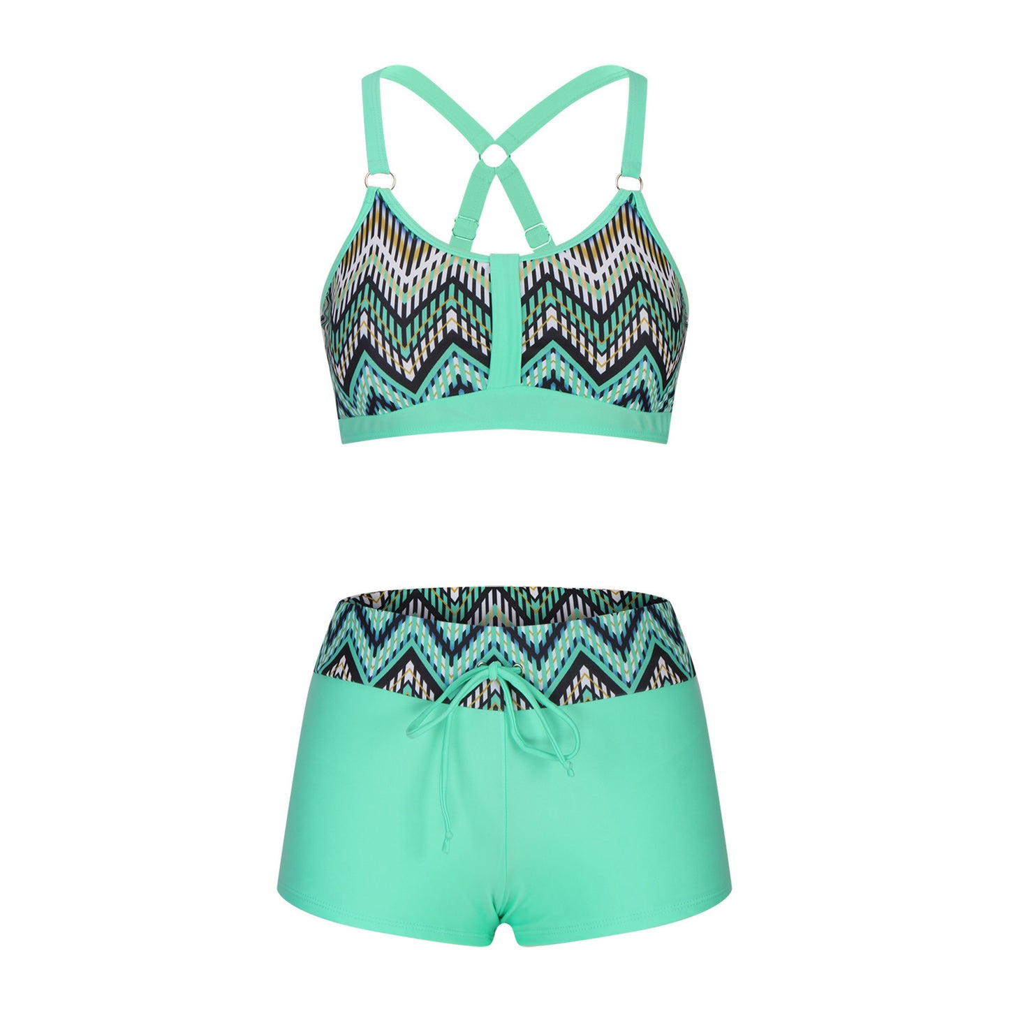 New Women's Printed Split Bikini Swimsuit
