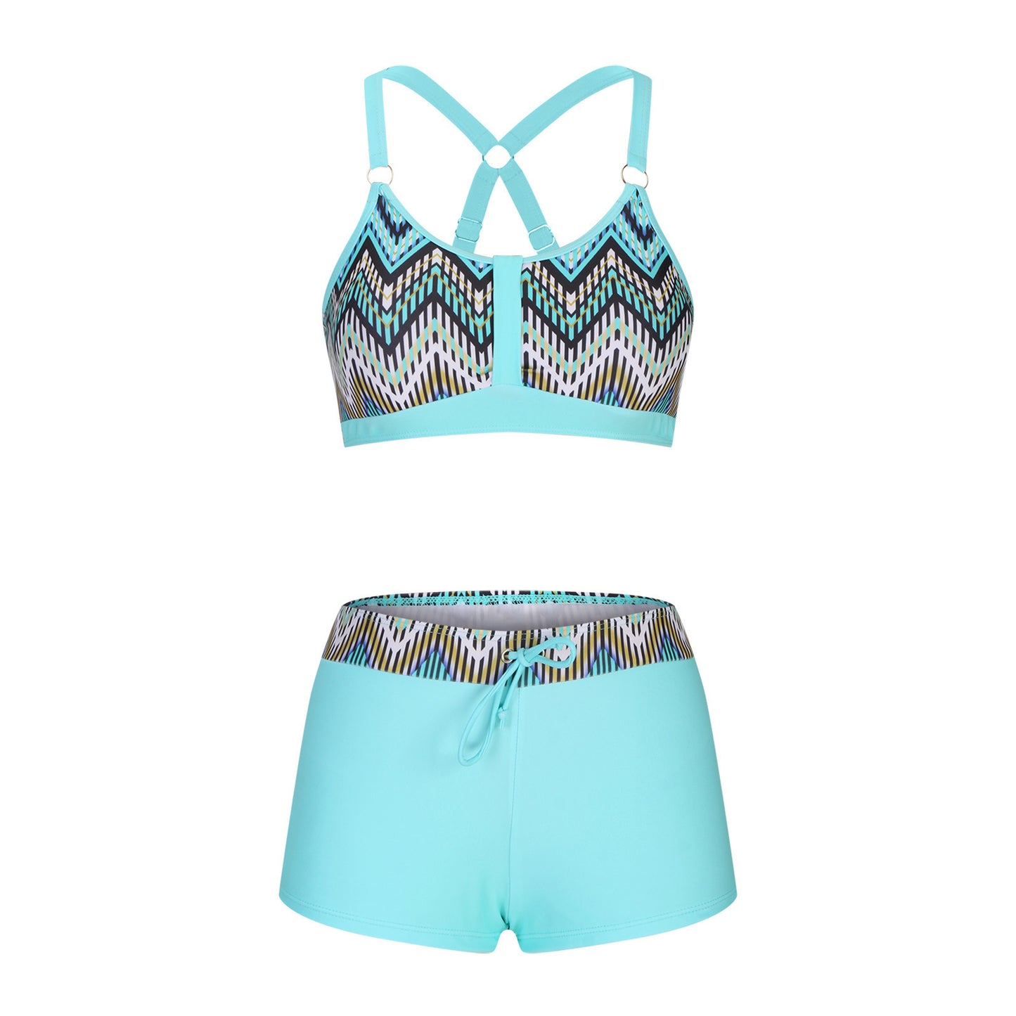 New Women's Printed Split Bikini Swimsuit