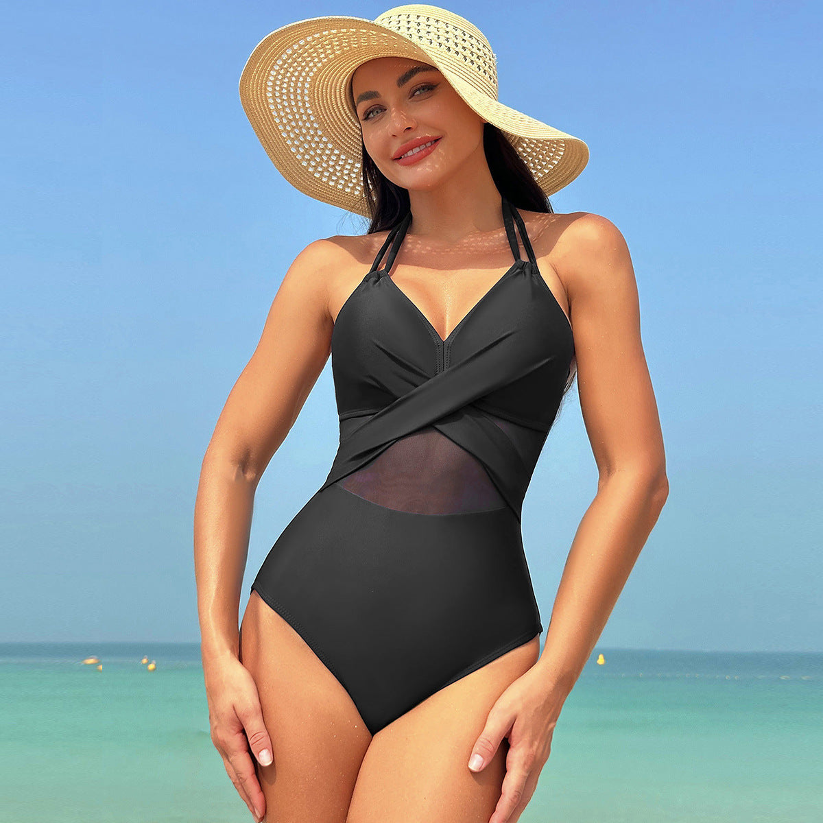 AquaGlam - Bikini 2 en 1 Dos Nu à Bretelles Croisées