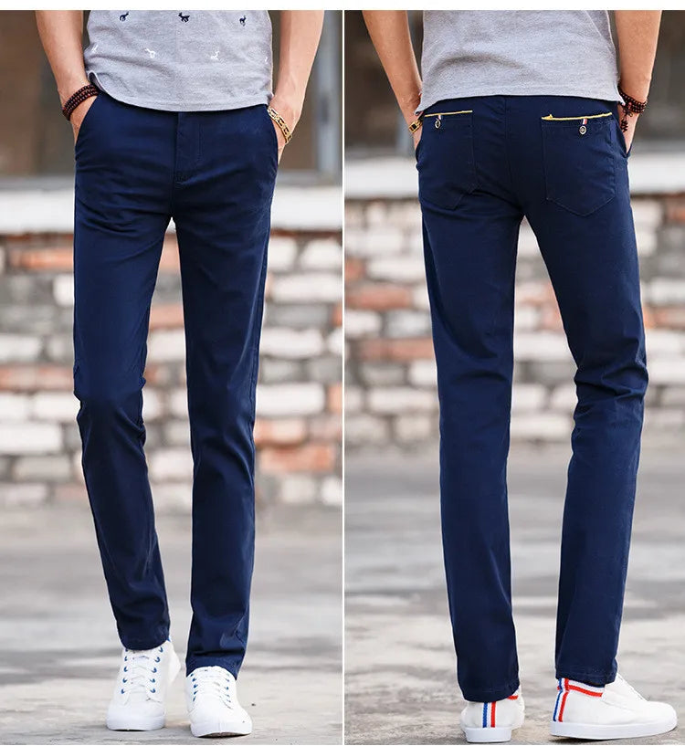 Pantalon FJPays l Slim pour Homme, Pantalon Serré, Plissé, Fil, Faisceau de Fermeture, Décontracté, Boutique, Mode, Nouveau, 2023