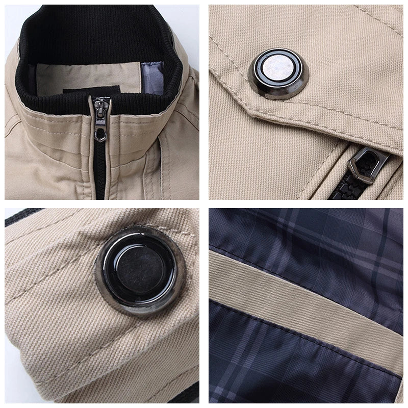 Manteau Bomber Homme Mode Décontractée-Look Militaire