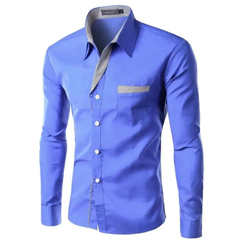Eleganza Fit - Chemise à Manches Longues en Coton et Polyester
