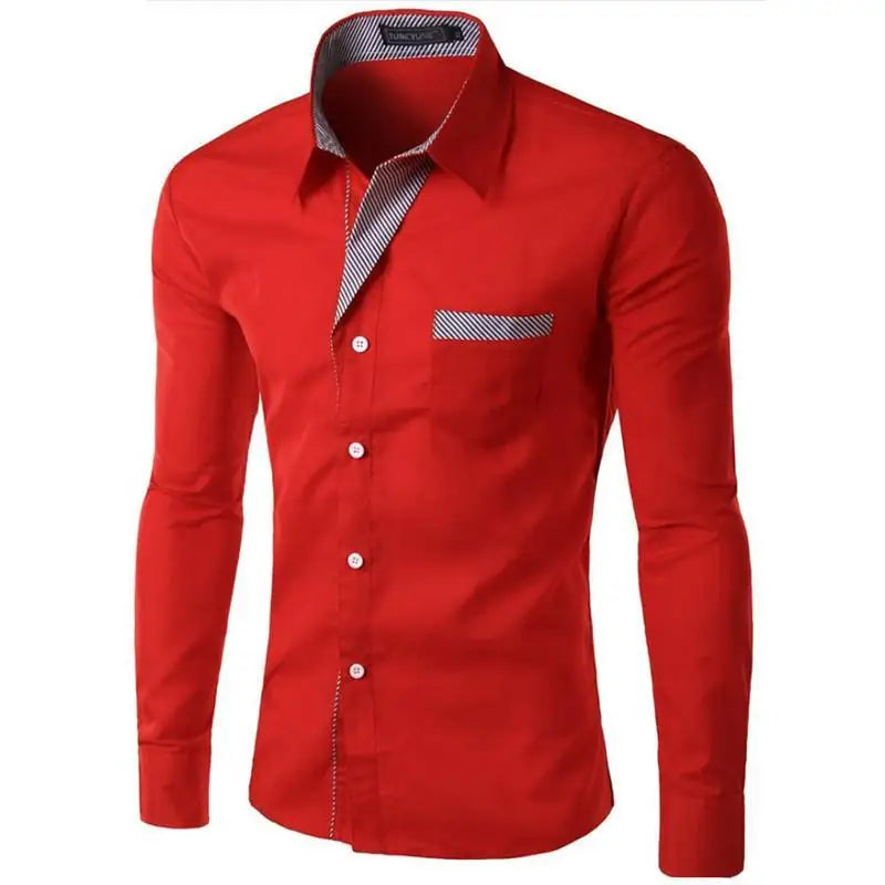 Eleganza Fit - Chemise à Manches Longues en Coton et Polyester