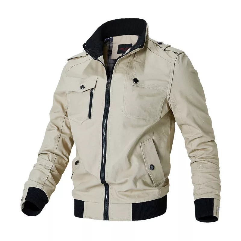 Manteau Bomber Homme Mode Décontractée-Look Militaire