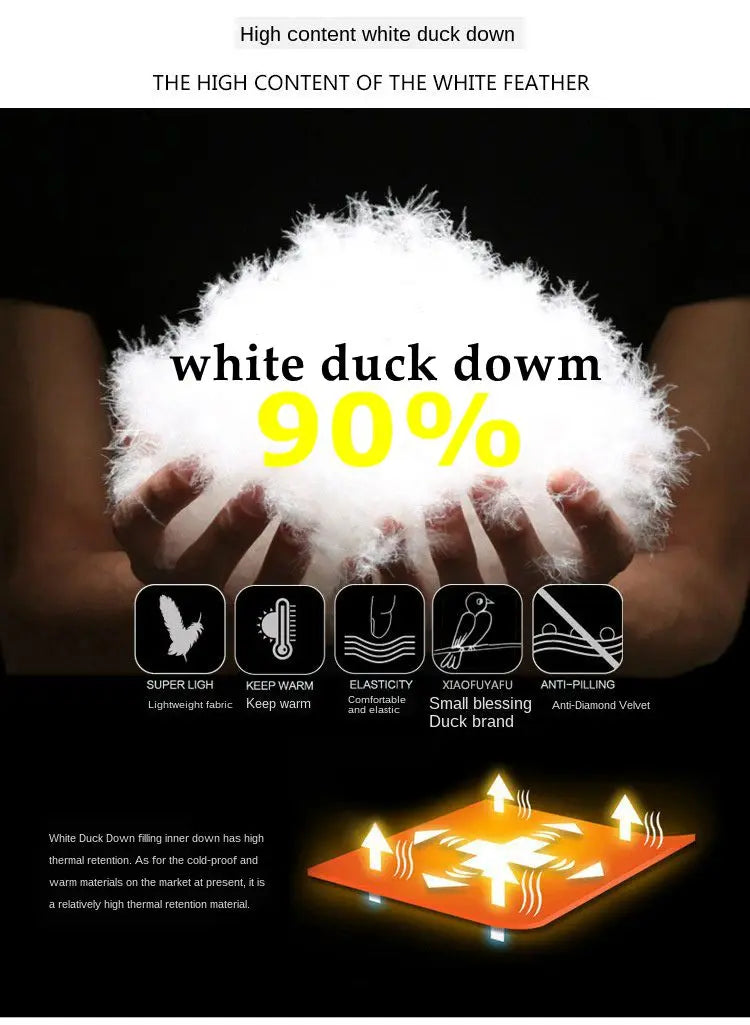 ArcticShield - Doudoune en Duvet de Canard Blanc pour Homme