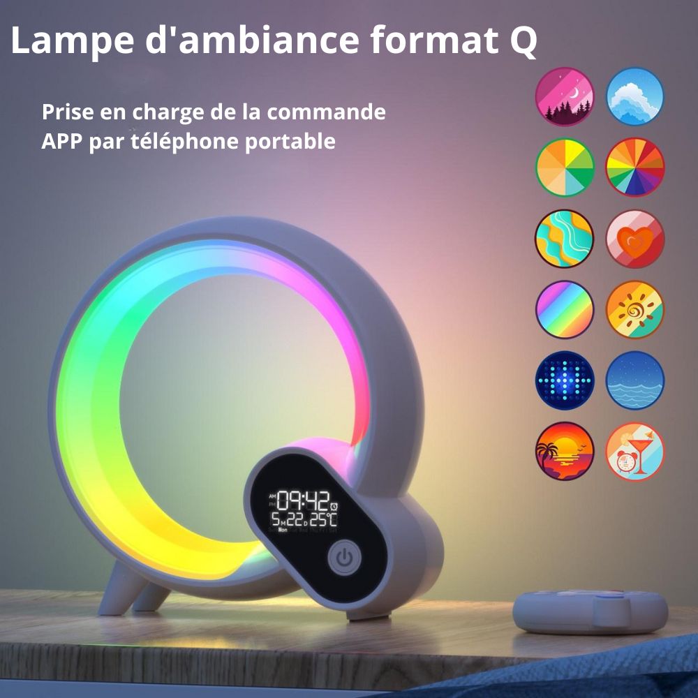 Q-Light WakeMaster - Réveil avec Lumière d'Ambiance
