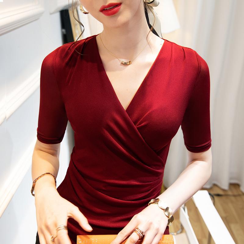 WesternChic- Haut en Maille à Manches Moyennes pour Femmes