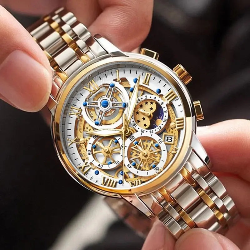 LIGE ChronoForce - Montre Sport Chronographe Homme