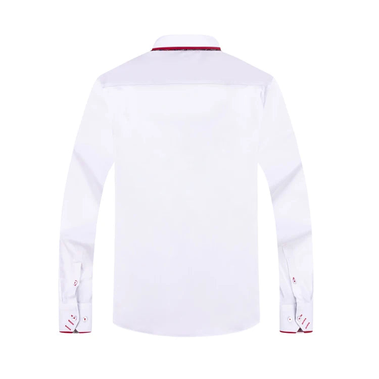 BusinessFit - Chemise Slim avec Double Col