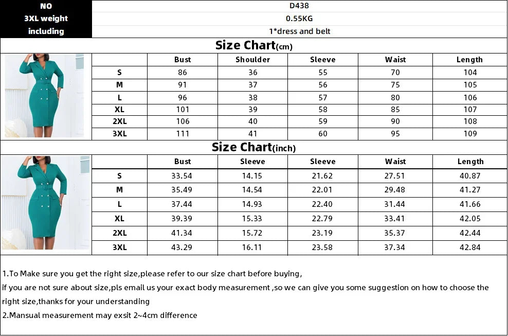 Robe crayon mi-longue avec ceinture pour femme, manches longues, bouton vers le bas, monochromatique, fête élégante, tambour de travail