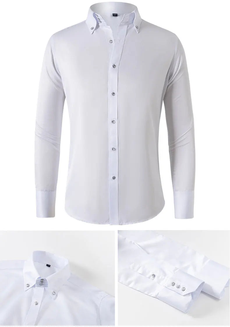Executive Slim - Chemise Formelle Ajustée pour Homme