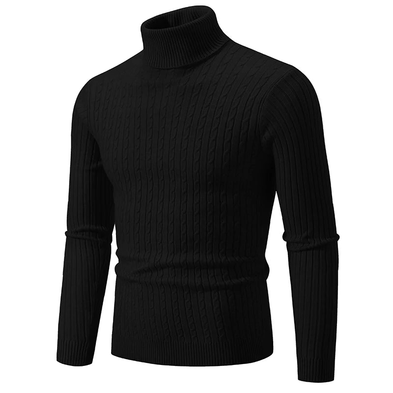 WarmStyle - Pull en Laine à Col Roulé pour Hommes