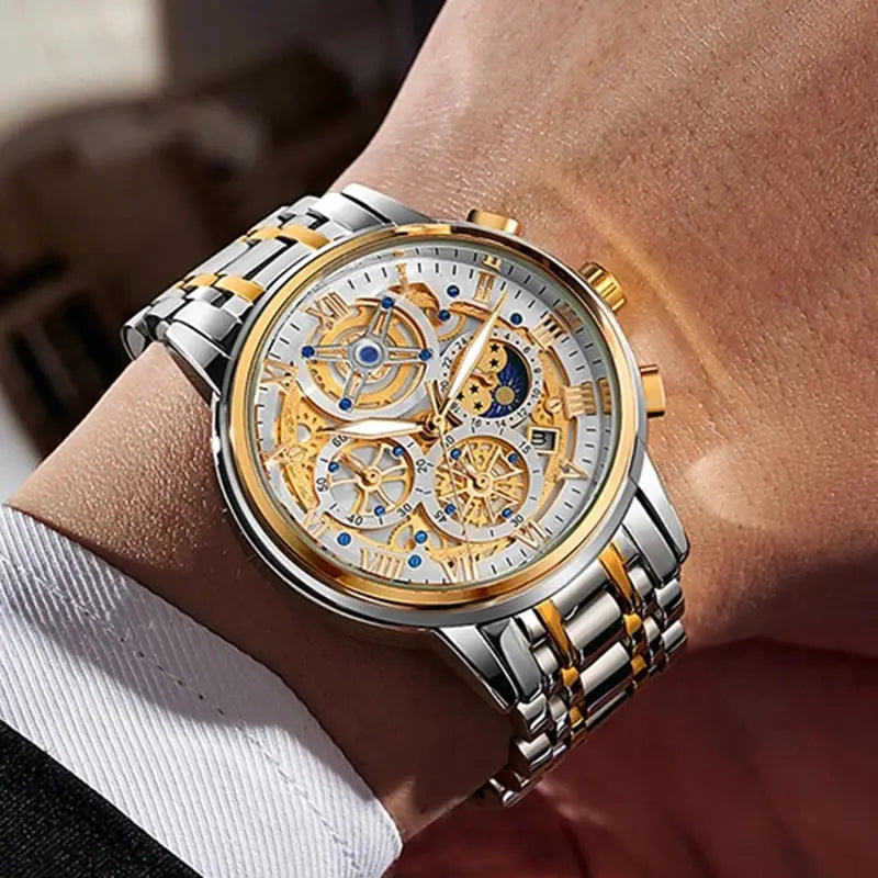 LIGE ChronoForce - Montre Sport Chronographe Homme