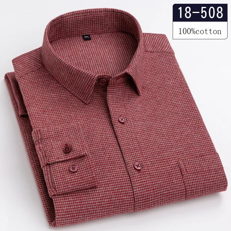 RoyalCotton - Chemise Décontractée de Luxe 100% Coton pour Hommes