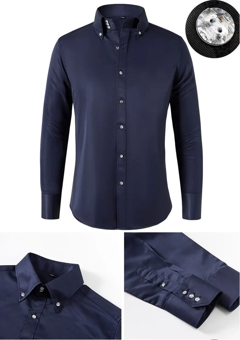 Executive Slim - Chemise Formelle Ajustée pour Homme