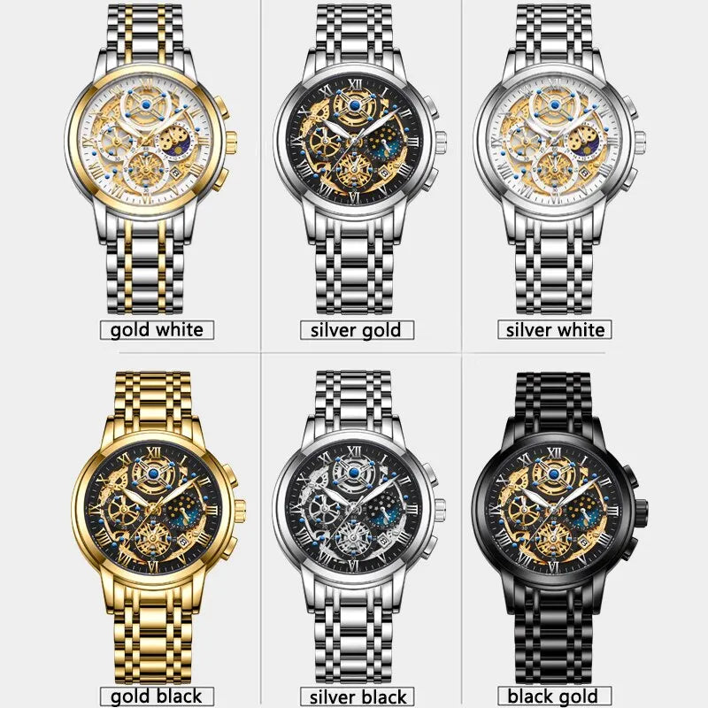 LIGE ChronoForce - Montre Sport Chronographe Homme