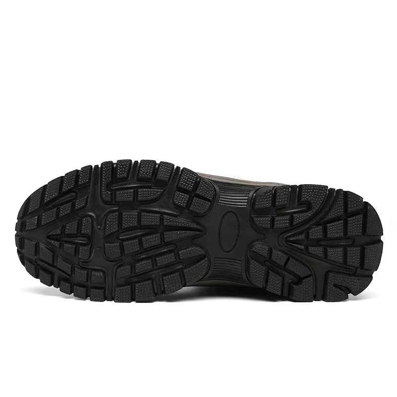 NordicShield - Bottes de Neige en Cuir et Peluche pour Hommes