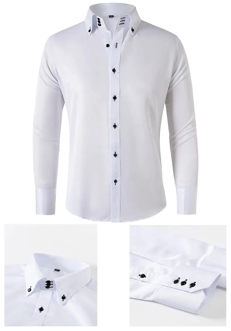 Executive Slim - Chemise Formelle Ajustée pour Homme