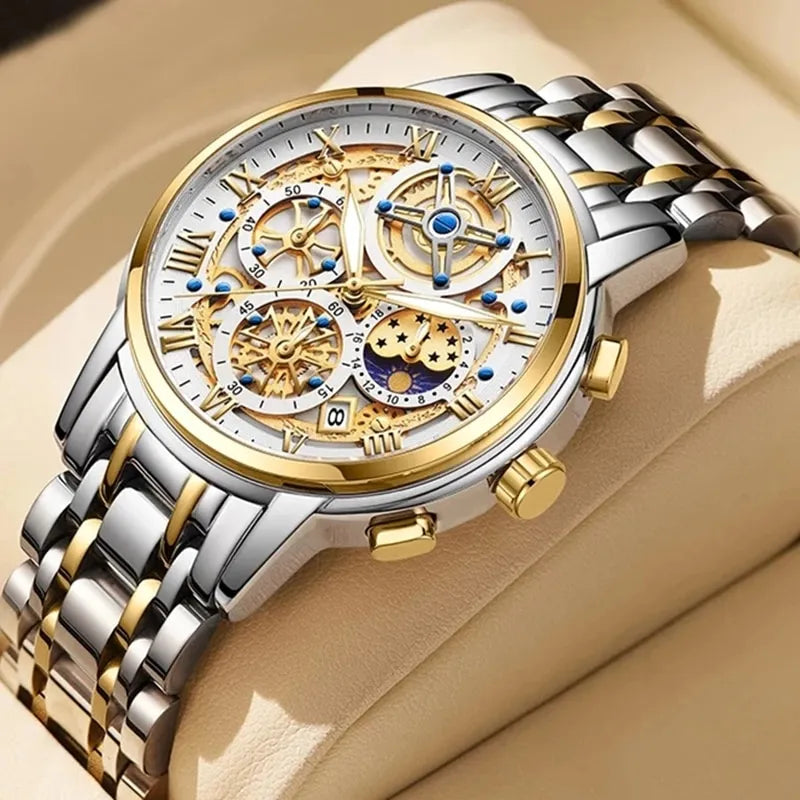 LIGE ChronoForce - Montre Sport Chronographe Homme