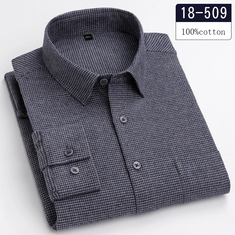 RoyalCotton - Chemise Décontractée de Luxe 100% Coton pour Hommes