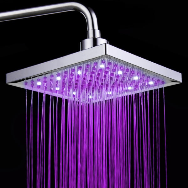 Douche LED 8" sans Piles (CJ) - HARMONIA STYLE