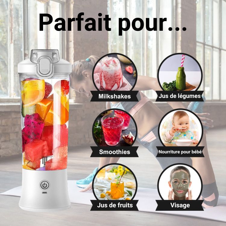 VitaFusion - Le mixeur de poche pour smoothies et shakes délicieux (CJ) - HARMONIA STYLE