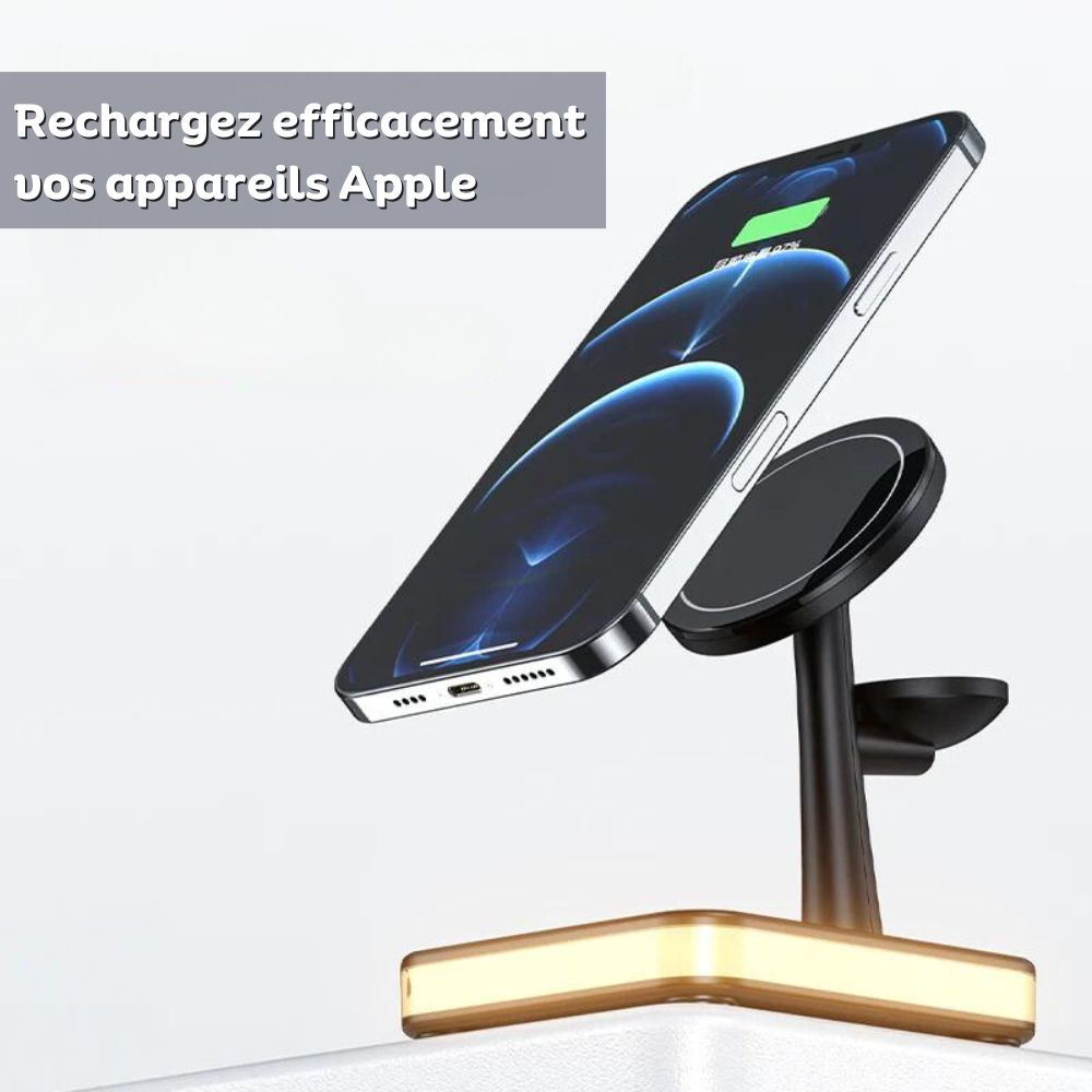 MagDock - Chargeur Sans Fil 3-en-1 (CJ) - HARMONIA STYLE