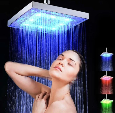 Douche LED 8" sans Piles (CJ) - HARMONIA STYLE