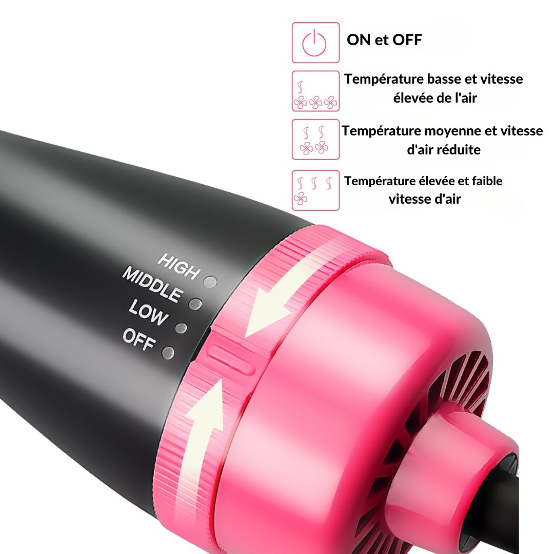 AirGlam ™ - Sèche cheveux Brosse (CJ) - HARMONIA STYLE