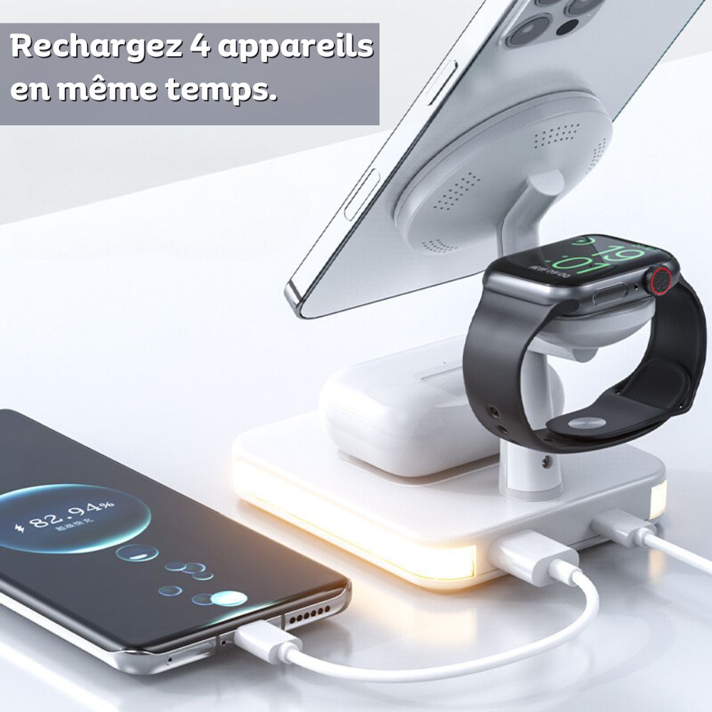 MagDock - Chargeur Sans Fil 3-en-1 (CJ) - HARMONIA STYLE