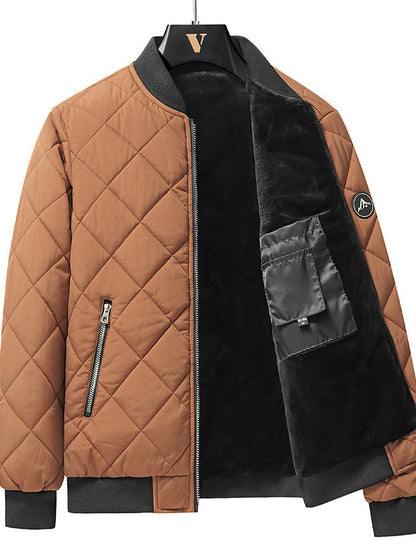 RhombusHeat - Manteau de Baseball Chaud et Épais pour Hommes