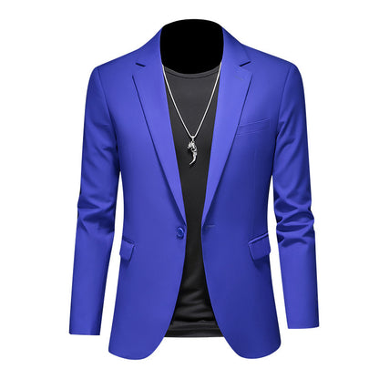 Men's Casual Plus Size Slim-fit Suit Jacket