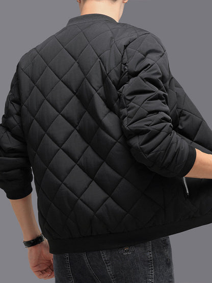 RhombusHeat - Manteau de Baseball Chaud et Épais pour Hommes