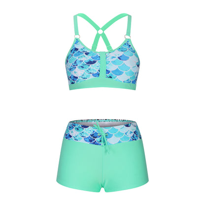 New Women's Printed Split Bikini Swimsuit