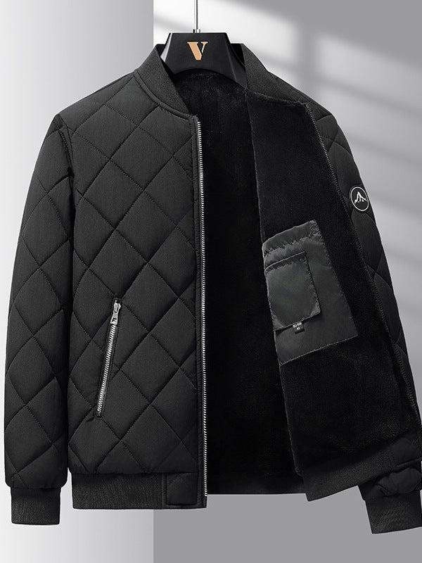 RhombusHeat - Manteau de Baseball Chaud et Épais pour Hommes