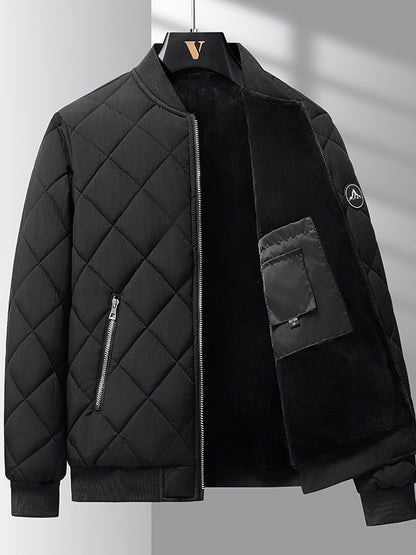 RhombusHeat - Manteau de Baseball Chaud et Épais pour Hommes