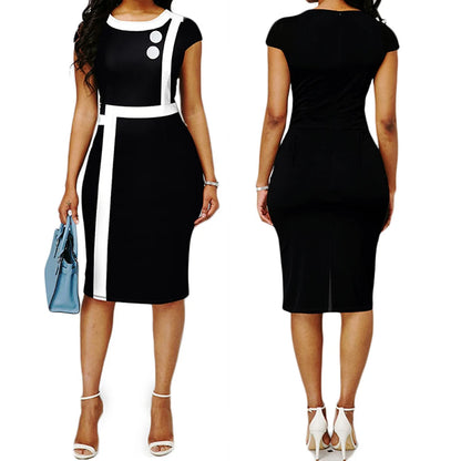 EleganceForm - Robe Mi-Longue pour Femme