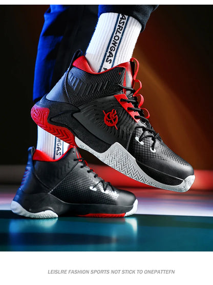 Original Men Womens Mid-Top Basketball Sneakers Cushioning Sports Shoes Shock Absorbing Anti-Slip Basket Shoes Unisex Size 36-45