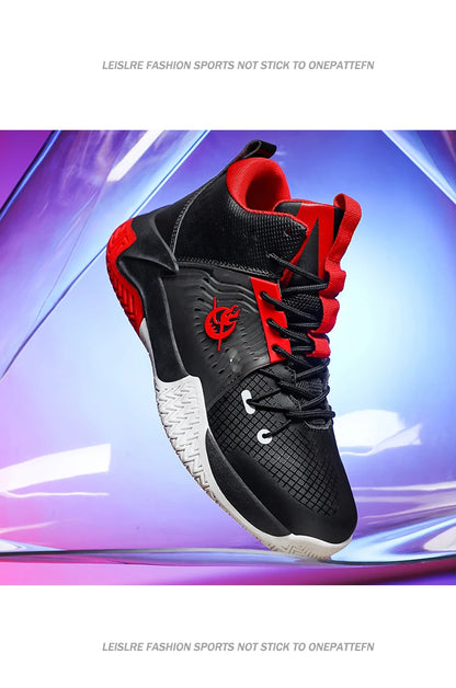 Original Men Womens Mid-Top Basketball Sneakers Cushioning Sports Shoes Shock Absorbing Anti-Slip Basket Shoes Unisex Size 36-45
