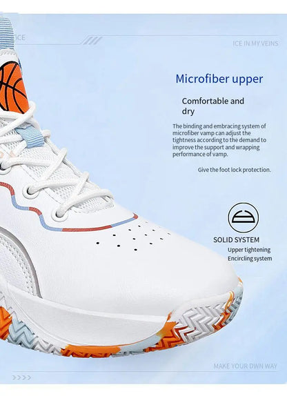 Professional basketball shoes New men's basketball shoes Women's high-quality anti-skid sports training shoes Size 36-45