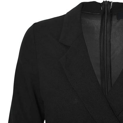Robe Élégante en Coton pour Femme, Tenue de Bureau Formelle, Manches sulf, Slim, Couleurs Pures, Dos en V, Design Classique, Vêtements pour Dames