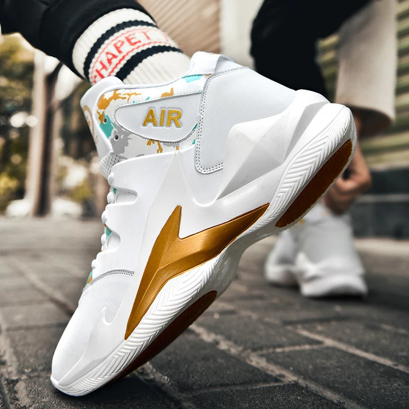 Men Sneakers Basketball Shoes Women High Quality Basketball Shoe High Top Anti-slip Outdoor Sports Shoe Trainer Sneakers