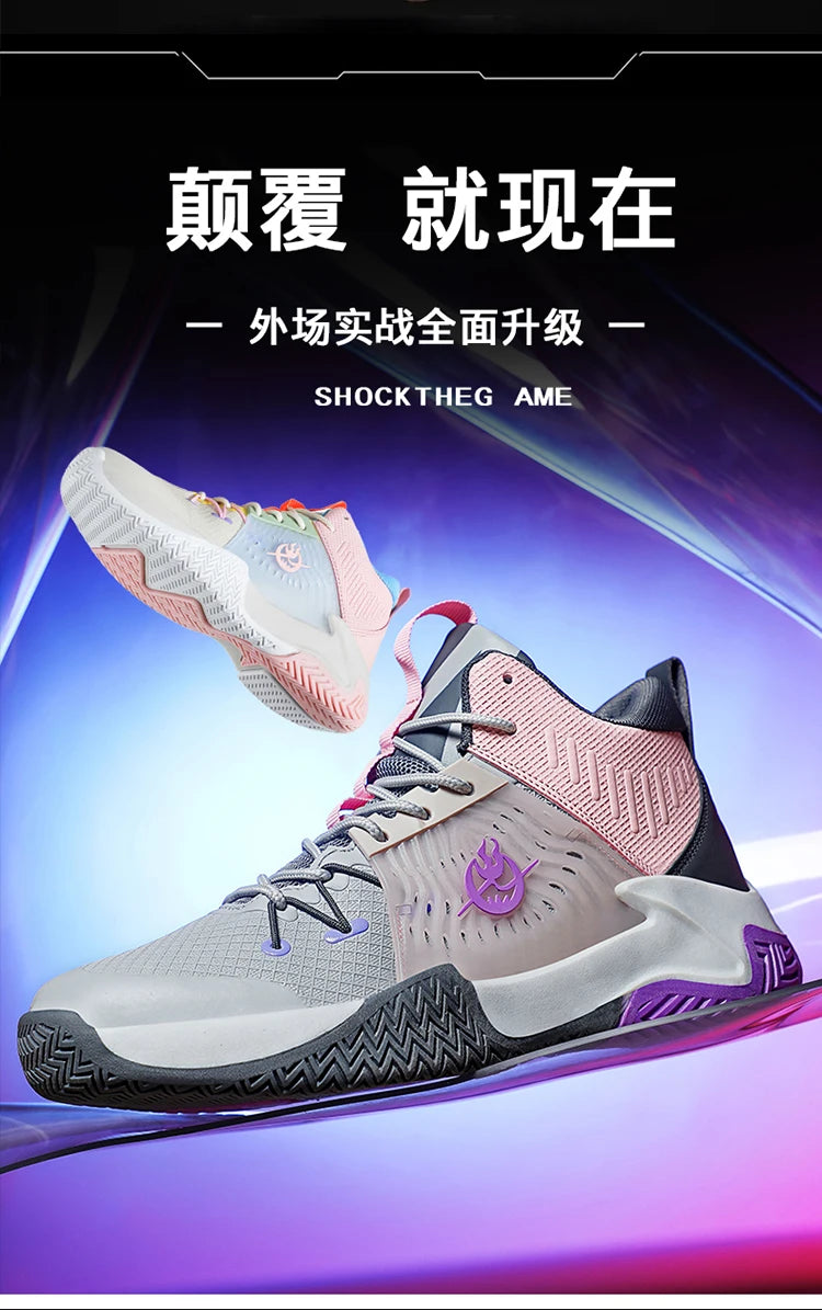Original Men Womens Mid-Top Basketball Sneakers Cushioning Sports Shoes Shock Absorbing Anti-Slip Basket Shoes Unisex Size 36-45