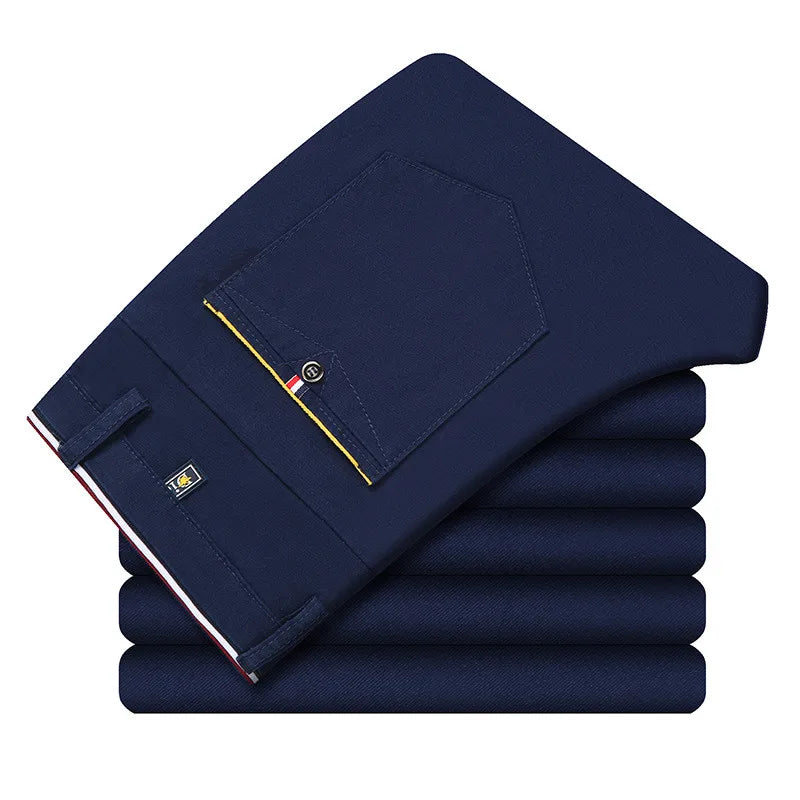Pantalon FJPays l Slim pour Homme, Pantalon Serré, Plissé, Fil, Faisceau de Fermeture, Décontracté, Boutique, Mode, Nouveau, 2023