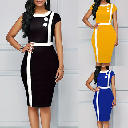 EleganceForm - Robe Mi-Longue pour Femme